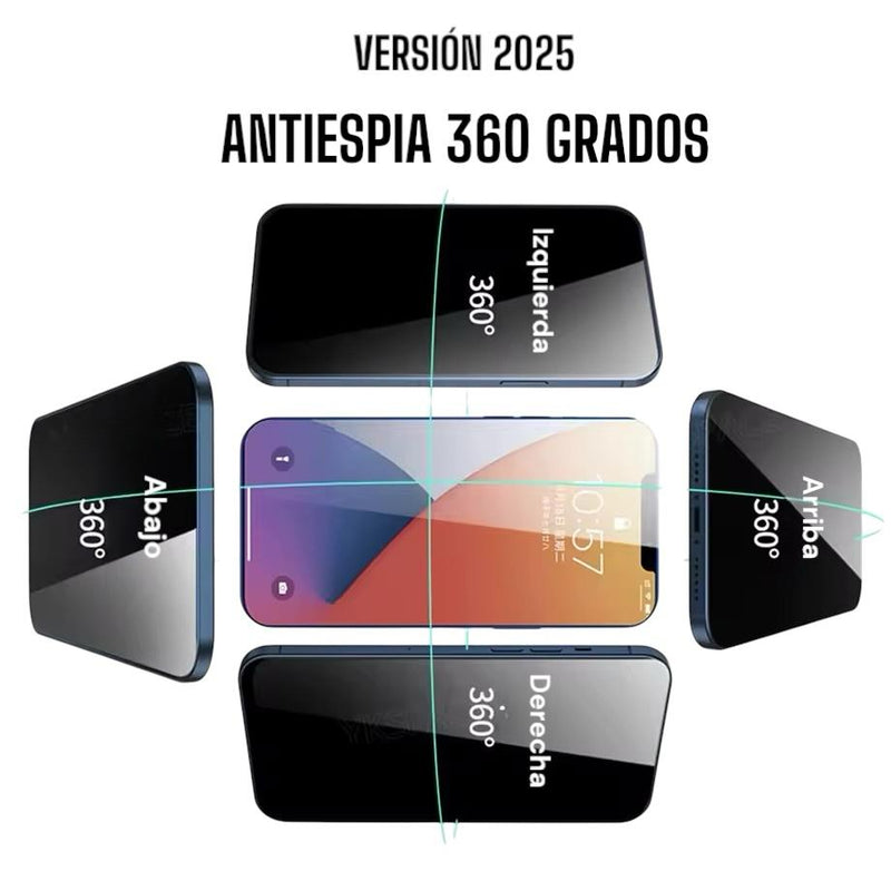 Vidrio Templado Antiespía 360° para iPhone 12 Pro – Privacidad Total desde Cualquier Ángulo