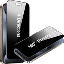 Vidrio Templado Antiespía 360° para iPhone 14 – Privacidad Total desde Cualquier Ángulo
